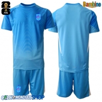 Maglie da calcio Spagna Portiere Prima Maglia Bambino Mondiali 2026  Manica Corta + Pantaloni corti)
